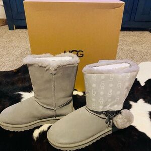 UGG’s classic short charm boot size 7.